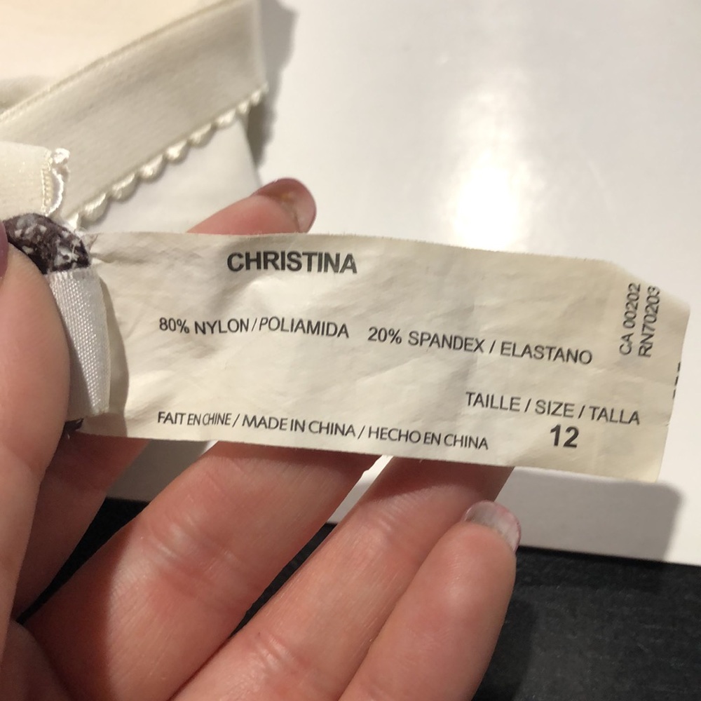 Christina brown swim tank size 12 - Picture 9 of 9